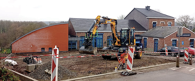 Nouveau parking de l'école de Limont